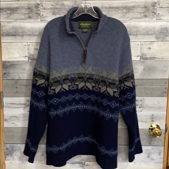 Eddie Bauer Heritage oversize Lambswool Sweater XL - Picture 1 of 5